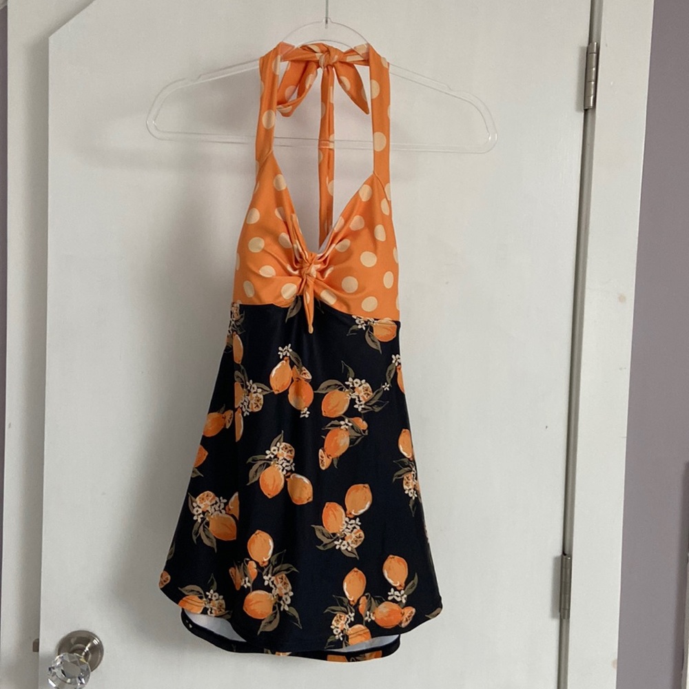 Cocoship one piece retro bathing suit size 8